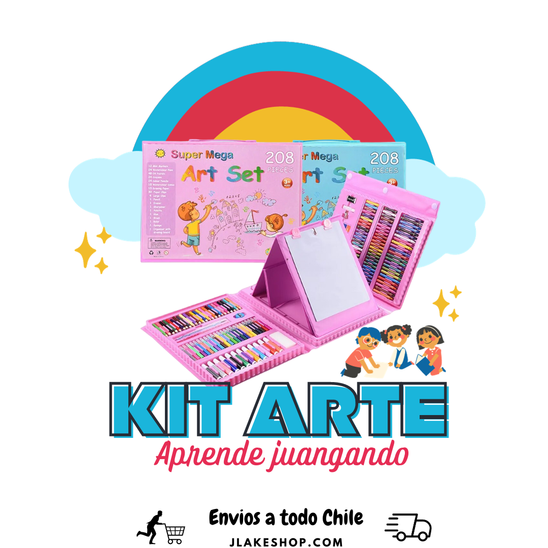 Juego de arte Niños 208 piezas - 🚚  Envío contra entrega a todo CHILE!!  🚚