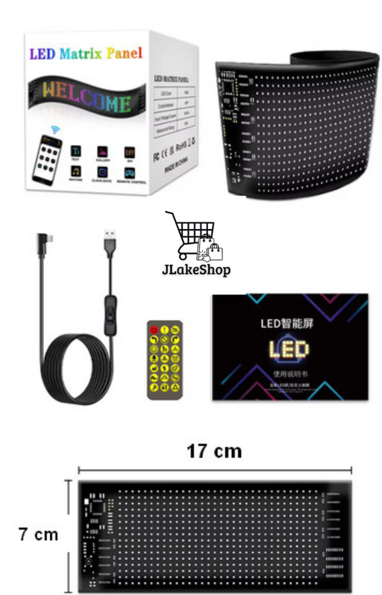 PANTALLA FLEXIBLE LED  PARA AUTO